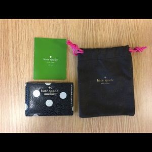 Key Spade Polka Dot Card Holder